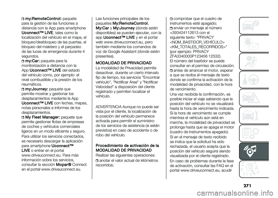 FIAT 500X 2021  Manual de Empleo y Cuidado (in Spanish) ��
�����-���	����	�
�� �	��
��	�����
��	��	 ��	 ������� �� ��	� ��������� �	
�����	����	 ��� ��	 �:�� ��	��	 ��
�	�������
�2�
�	�
�
�