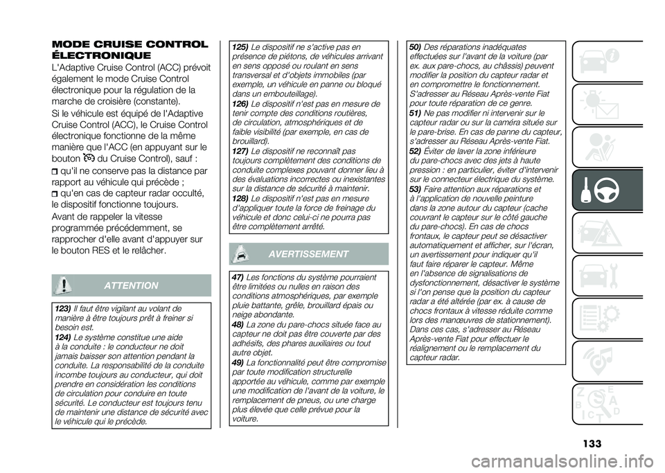FIAT 500X 2020  Notice dentretien (in French) ������� ������ ���
����
�	�������
����
�8��(�����
�� �*���
�� �*��
����	 �1�(�*�*�4 ������
�
����	����
� �	� ���� �*���
�� �*��
���