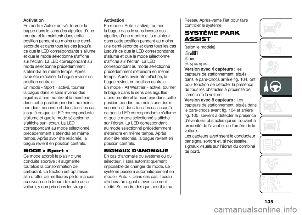 FIAT 500X 2020  Notice dentretien (in French) ����)��	����	���
��
 ���� �: �(��� �; ����
��� �����
�� �	�
�#���� ���
� �	� ���
� ��� ��
���
�	�	�� ����
�
���
��� �� �	� ���
�
���
�