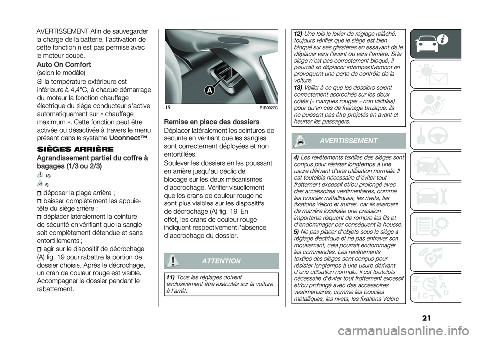 FIAT 500X 2020  Notice dentretien (in French) ���)�
�	� �9� ���� �� �	
�1���	��
 �	� ����"�	��4
�,�
 �	� ����������� ������
���� ���
�
�
����
���� � �L��L
��*� � ������ ���������