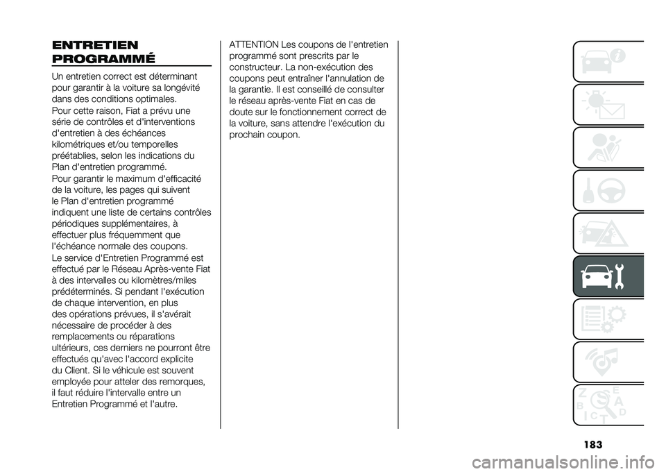 FIAT 500X 2021  Notice dentretien (in French) �����
�������
������
���	
�A�
 ��
�����
��
 ������� ��� �������
�
��
�
���� �����
��
� � �	� ���
���� �� �	��
����
��
���
� ���