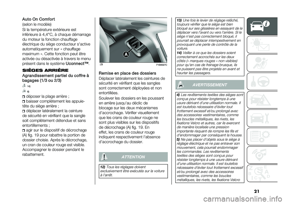 FIAT 500X 2021  Notice dentretien (in French) ���)�
�	� �9� ���� �� �	
�1���	��
 �	� ����"�	��4
�,�
 �	� ����������� ������
���� ���
�
�
����
���� � �L��L
��*� � ������ ���������