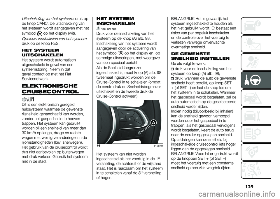 FIAT 500X 2020  Instructieboek (in Dutch) ���
�C��	���������� ��� ���	 ��0��	����( ��
�� ��
�� ���� �E�6�,�E� �� ���	���������� ���
���	 ��0��	��� ���
��	 ���������� ��