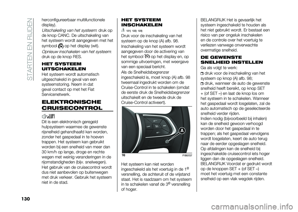 FIAT 500X 2021  Instructieboek (in Dutch) ��5�4�6�,�4�(�$��(�$��,�%�?��(�$
��� ���
��������
���
�
���
 ����	������	������
�������1�:�
�C��	���������� ��� ���	 ��1��	����* ��
�� 