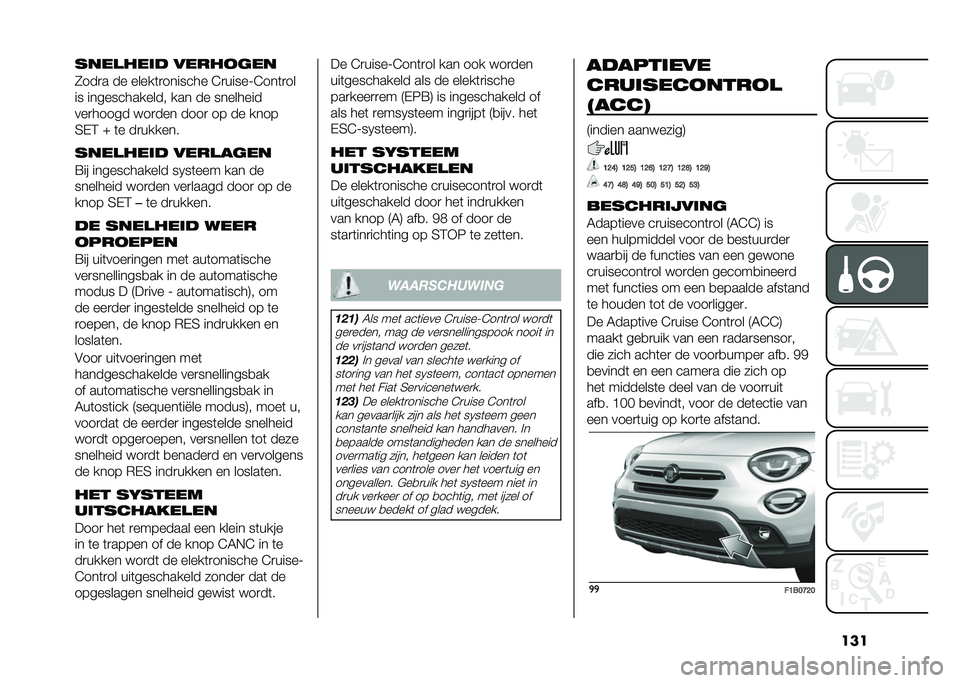 FIAT 500X 2021  Instructieboek (in Dutch) ����������	� �����
���
�2���
� �� �����	�
������� �E�
�����;�E���	�
��
�� ������������� ��� �� ��������
���
����� ���
��