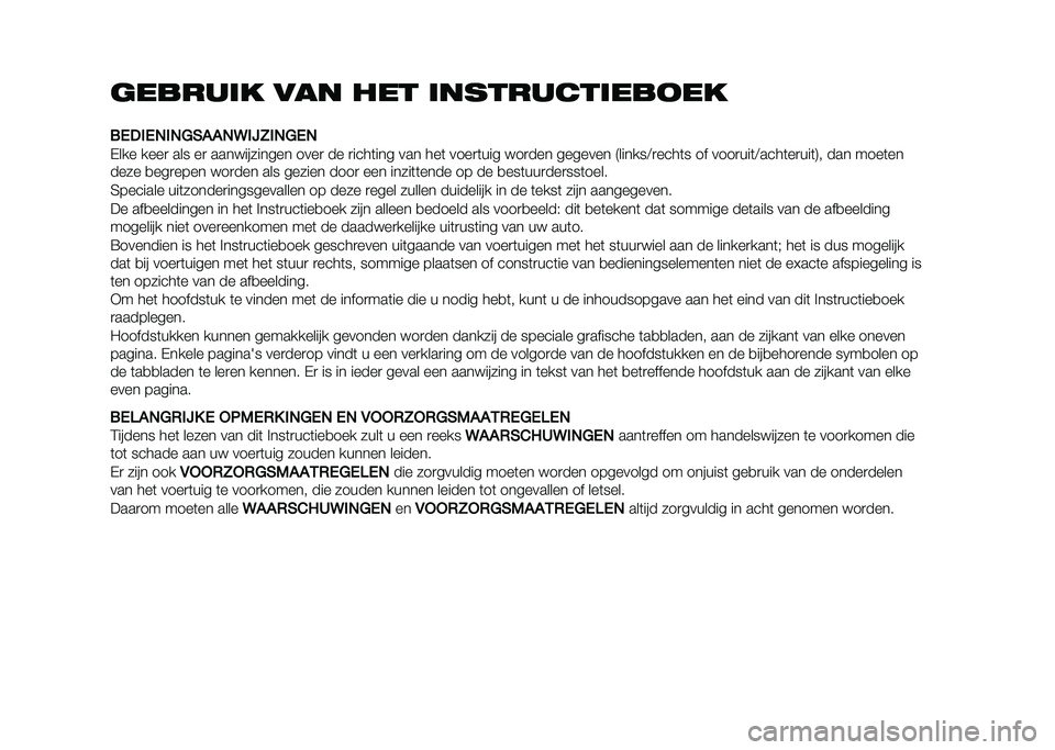 FIAT 500X 2021  Instructieboek (in Dutch) 