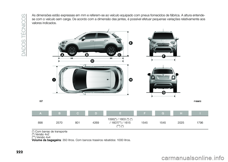 FIAT 500X 2020  Manual de Uso e Manutenção (in Portuguese) ��-�1�-�:�0��J��2�,�F�2�:�0
����1� �
���	���!�	� �	���#�
 �	�*���	���� �	� �� �	 ��	��	��	����	 ��
 ��	�����
 �	������
�
 ��
� ���	�� ��
���	���
�
�
