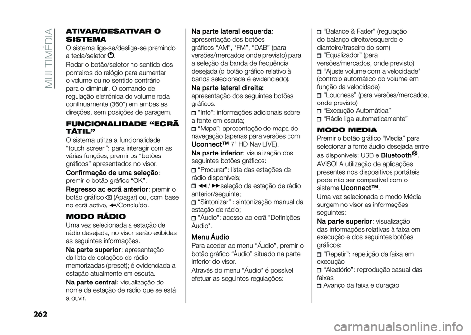 FIAT 500X 2020  Manual de Uso e Manutenção (in Portuguese) ���C�.�J�F���-�F�1
��	� �	�
���	������	�
���	� �
����
���	
�: �����	�� �������	�D�
�	��������	 ���	����
�

� ��	����D��	��	��
�
�
�9�
�
�� �
 