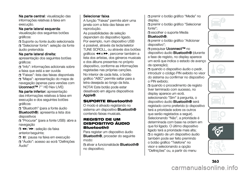 FIAT 500X 2020  Manual de Uso e Manutenção (in Portuguese) ��	��� ��� �� ���
�� ��
�6 ���������� �#�
 �
��
����
���� �!�	� ��	������� �) ����*� �	�
�	�*�	��� �#�
�
�� ��� �� ����� �� ��� ��� 