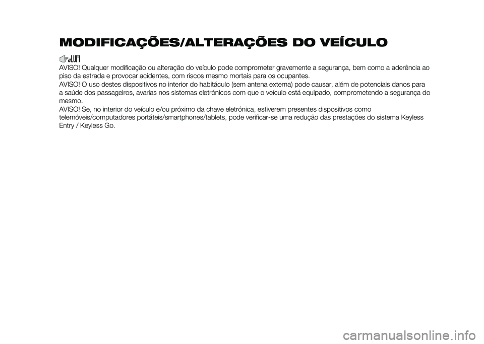 FIAT 500X 2020  Manual de Uso e Manutenção (in Portuguese) ��������	������	��
���	���� �� �������
�1�B�F�0�:�5 �G������	� ��
�
������ �#�
 �
� ����	��� �#�
 �
�
 ��	�����
 ��
�
�	 ��
����
��	��	� ��