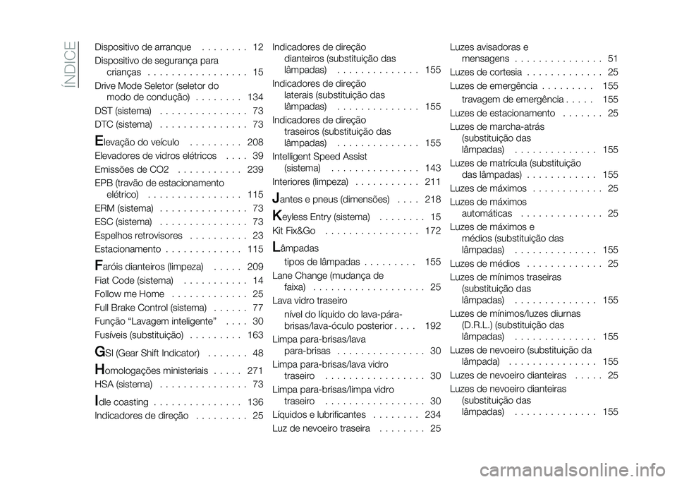 FIAT 500X 2021  Manual de Uso e Manutenção (in Portuguese) ��S�,�-�E�1�2 �-����
������
 �
�	 ��������	 � � � � � � � � �K�<
�-����
������
 �
�	 ��	������ � ����
������ �� � � � � � � � � � � � � �