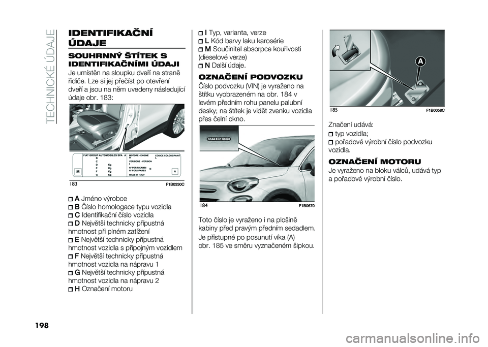 FIAT 500X 2020  Návod k použití a údržbě (in Czech) ���:�O�V�$�S�O�B�Y��i�+�@�1�:
��� ��
�����%������
��
���
��������! �"����� �
��
�����%�������� ��
���
�1�	 ������
� �� ������� ���	�