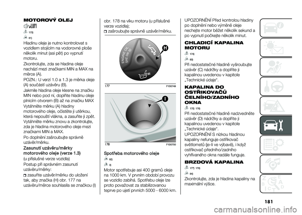 FIAT 500X 2021  Návod k použití a údržbě (in Czech) �����������! ����
�P�Q�N�@
�S�P�@
�U������ ���	�
�	 �
�	 ����� ����� ������ �
�������	� ����
��#�� �� ����� ����, �����	
��
����� 