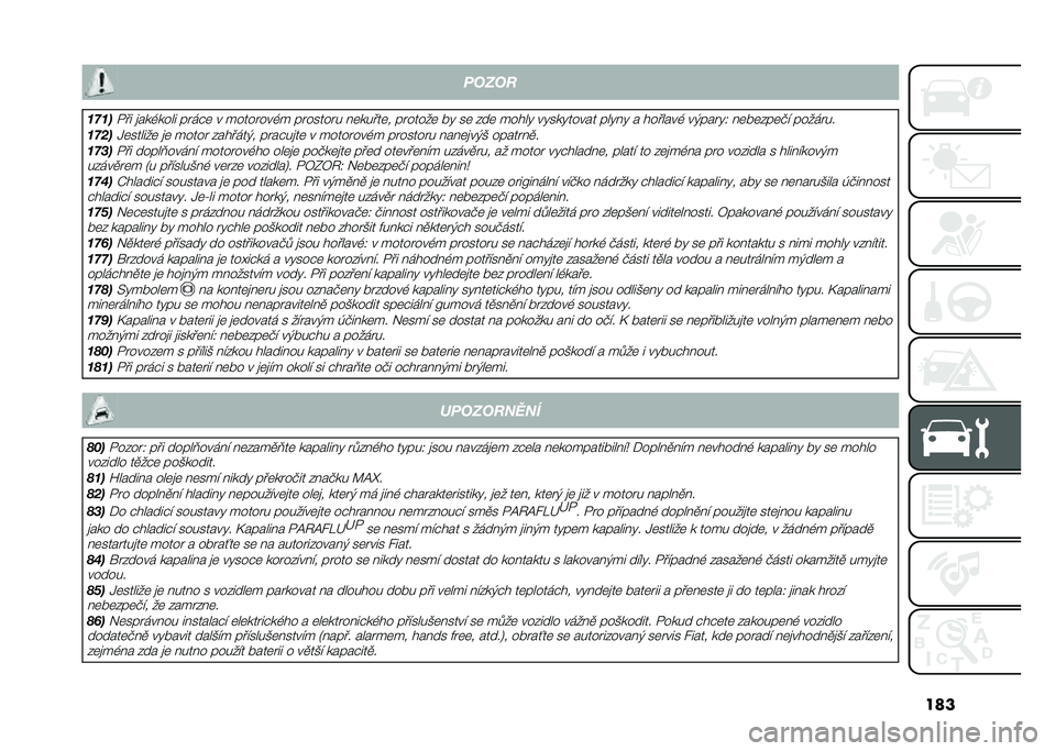 FIAT 500X 2021  Návod k použití a údržbě (in Czech) ����
����
�����/�� �
���,���� �� ��#�	 � ����� ���,� �� ����� � ��	�����	� �� �����	 �!�" ��	 ���	 �����" ��"���"����� ���"��" � ���