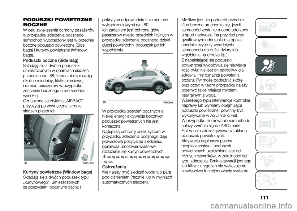 FIAT 500X 2020  Instrukcja obsługi (in Polish) ����	������� �	������
���
������
�% ��	�� �����
���	��� ���$���� ������	���
� ��������
� ���	���	��� ������	��
���
���$��
