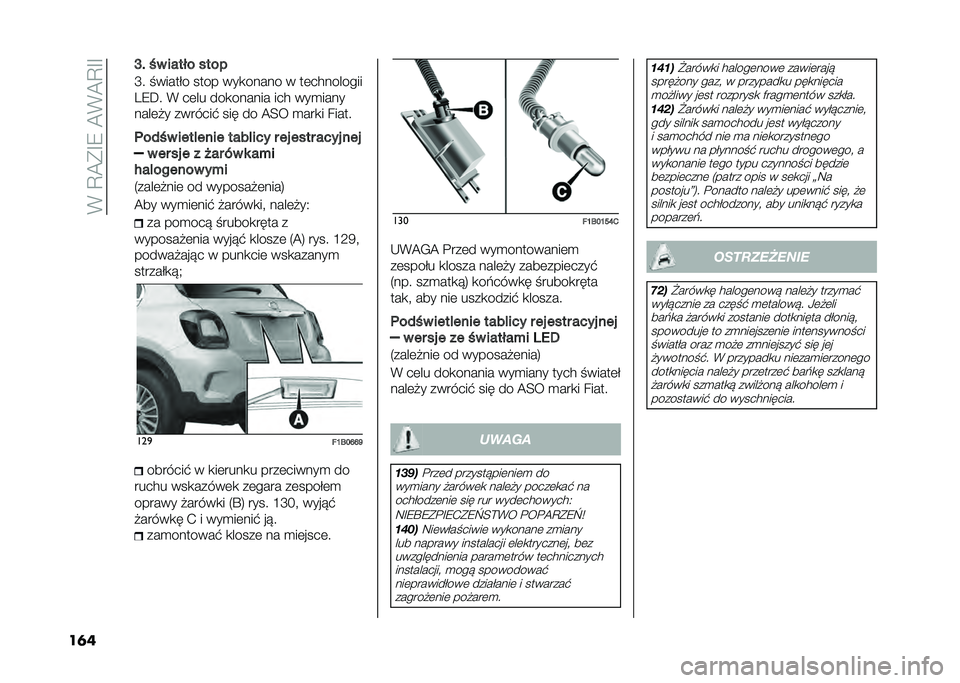 FIAT 500X 2020  Instrukcja obsługi (in Polish) ��%��D�A�*�G�9��A�%�A�D�G�G
��	� �I� �&� ����� ����
�N� ������#� ���� ���
����� � ��	��$�������
�6�9�E� �% ��	�� ���
������ ���$ ���
����