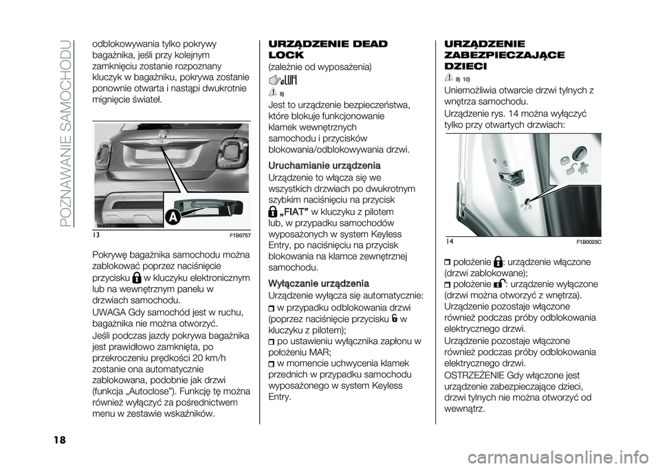 FIAT 500X 2020  Instrukcja obsługi (in Polish) ��!��*�:�A�%�A�:�G�9��=�A�C��.�S��E�-
�� ������
�������� ����
� ���
����
��������
�� ��	��� ���� �
���	����

���
�
������ ��������	 �