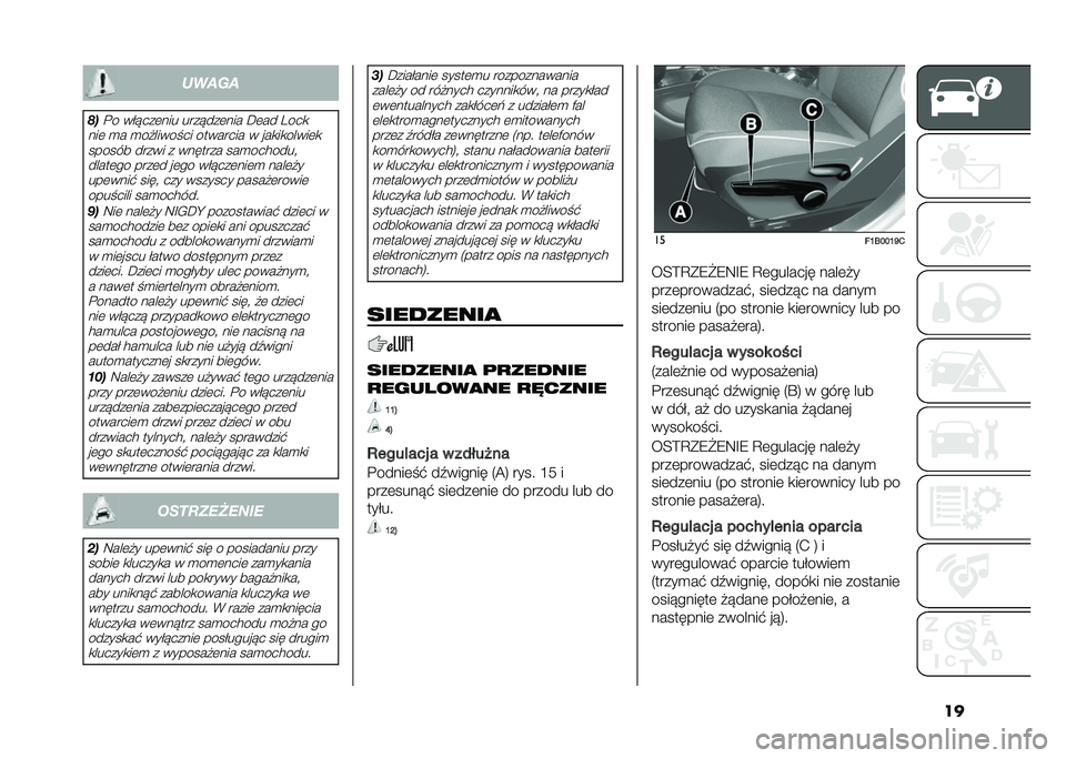 FIAT 500X 2021  Instrukcja obsługi (in Polish) �������
�&��!� ��#����	��� �������	��� �E�	�� �6���
���	 �
� �
��������� �������� � ���
��
�����	�
 ������ ����� � ������� 