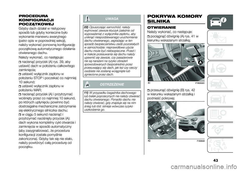 FIAT 500X 2021  Instrukcja obsługi (in Polish) ���	�
������
�
������ ��
�
���
�	����!������
�/���� ����$ �����#��# � ���	������
������ ��� ����� �
����	����	 ���#�
���
����