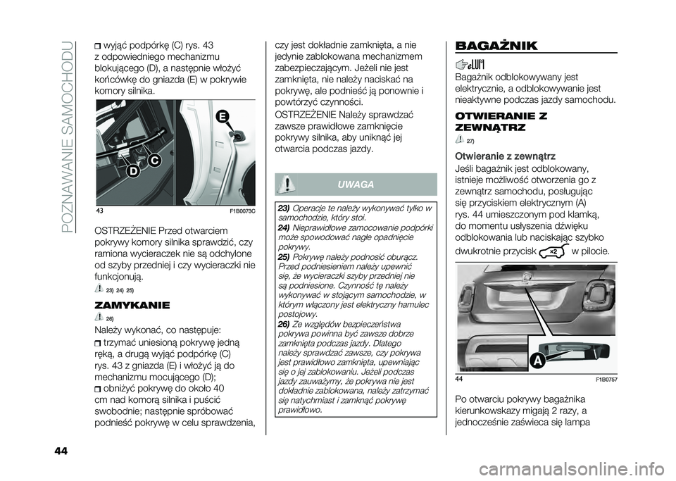 FIAT 500X 2021  Instrukcja obsługi (in Polish) ��!��*�:�A�%�A�:�G�9��=�A�C��.�S��E�-
�� �����  �������
� �5�.�7 ���� �L�N
� �������	����	�� �
�	��$�����
�
����
�����	�� �5�E�7� � ���������
