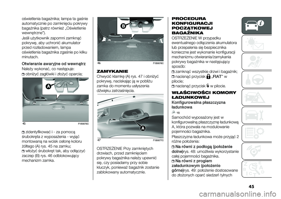 FIAT 500X 2021  Instrukcja obsługi (in Polish) �������	���	��� ��������
��+ ���
�� �� ������	
�����
��������	 �� ���
�
������ ���
����
��������
� �5����� ������	� �>���