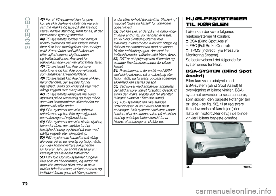 FIAT 500X 2020  Brugs- og vedligeholdelsesvejledning (in Danish) ��"�$�=�=�%�7��%�
�
� ���
��	� �� �<�C��
��
����� ��� ����
���
��	����� �
��� ��!����� �������
�� ��!�� �� �
���� ��!��� �	�
 ���#� �#