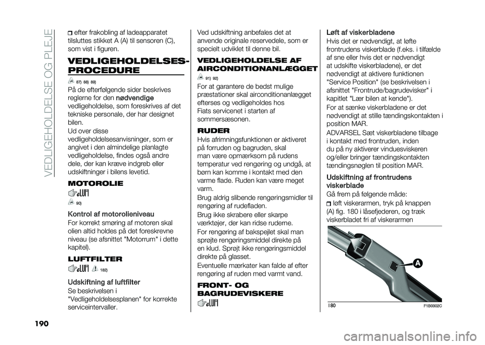FIAT 500X 2021  Brugs- og vedligeholdelsesvejledning (in Danish) ���%��?�$�(�%��/�?��%�?�"�%��/�(��3�?�%�F�%
��� ����� �����	�����
 �� ������#�#������
����
������
 �
������ �5 �8�5�9 ��� �
���
�	��� �8�C�9�