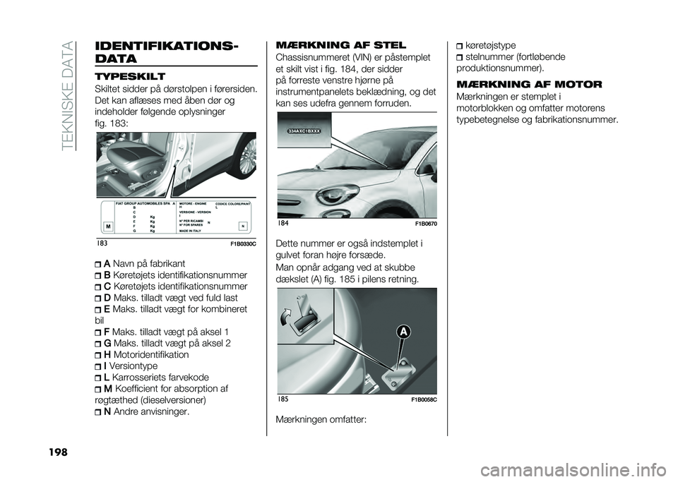 FIAT 500X 2021  Brugs- og vedligeholdelsesvejledning (in Danish) ��<�%�=�,�$�"�=�%���5�<�5
��� �
����	�
��
���	�
����
���	�
�	������
��	
�"������ �
����� �#� ����
��	��#�� � ������
�����
��� ��� ����!�