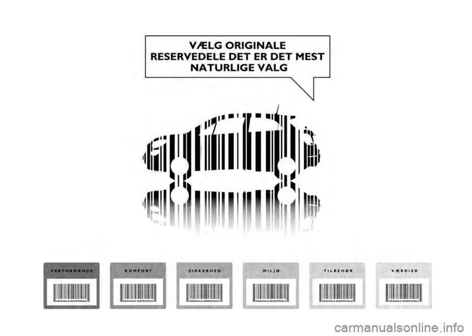FIAT 500X 2021  Brugs- og vedligeholdelsesvejledning (in Danish) 