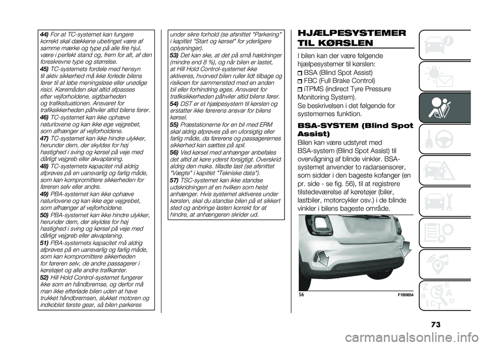 FIAT 500X 2021  Brugs- og vedligeholdelsesvejledning (in Danish) �
����
��	� �� �<�C��
��
����� ��� ����
���
��	����� �
��� ��!����� �������
�� ��!�� �� �
���� ��!��� �	�
 ���#� �#� ���� ���� �
