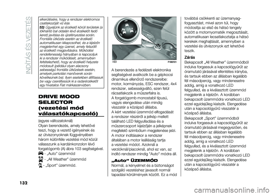 FIAT 500X 2020  Kezelési és karbantartási útmutató (in Hungarian) ��;�5�P�U�F�N�H��G�H��>��E��F�G�H
���
���
����������
 ���� � ���	�#���� ����
������
�"������
���%��� �� � �����
�!���@�������	�
 �� �