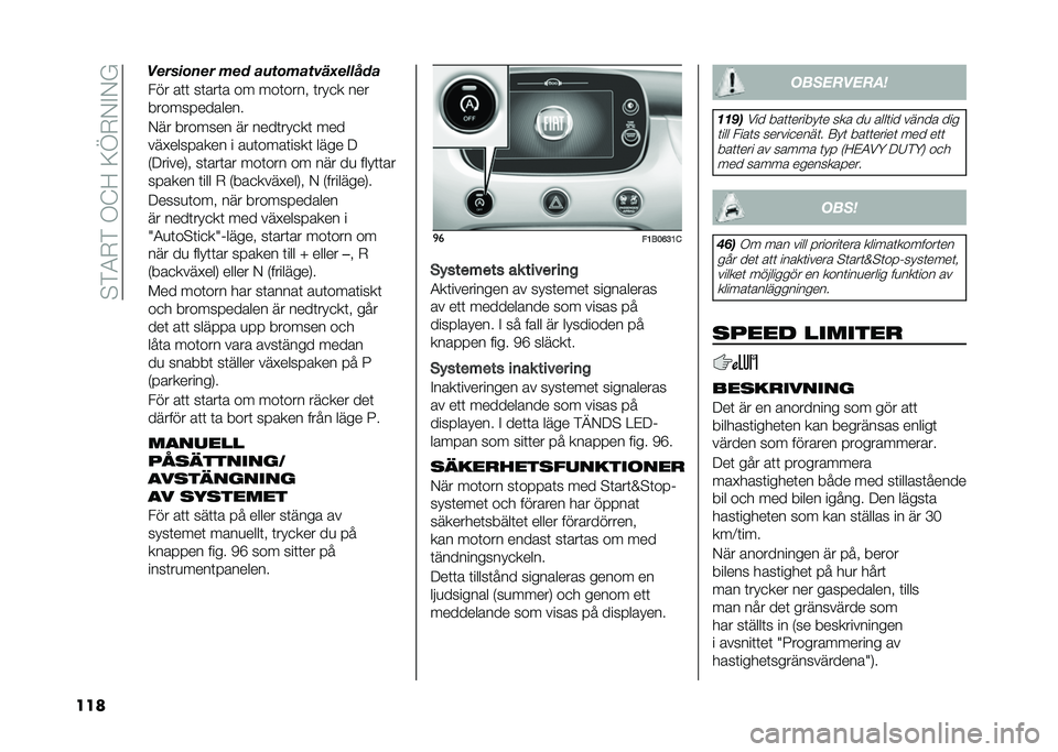 FIAT 500X 2020  Drift- och underhållshandbok (in Swedish) ��$�)�4�-�)��.�@�<��;�D�-�/�%�/�
��� ��� ��	�	 ��	���	� �� ���	���� �	���
� ���
�������������
�/�� ������� �� ����	���
��	 ���
���#���