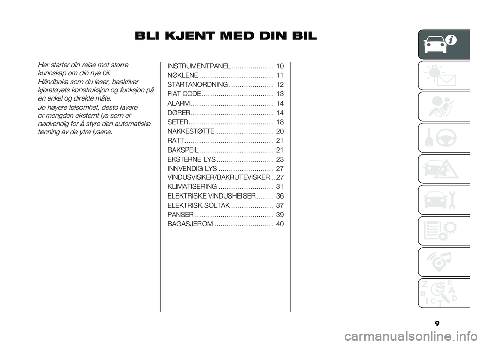 FIAT 500X 2020  Drift- og vedlikeholdshåndbok (in Norwegian) �
��� �����
 ��� ��� ����7�
� ������
� �
�� ��
���
 ��� ���"���

�������� �� �
�� ���
 ���	
�
�7���
���� ��� �
� �	�
��
�� ��
����