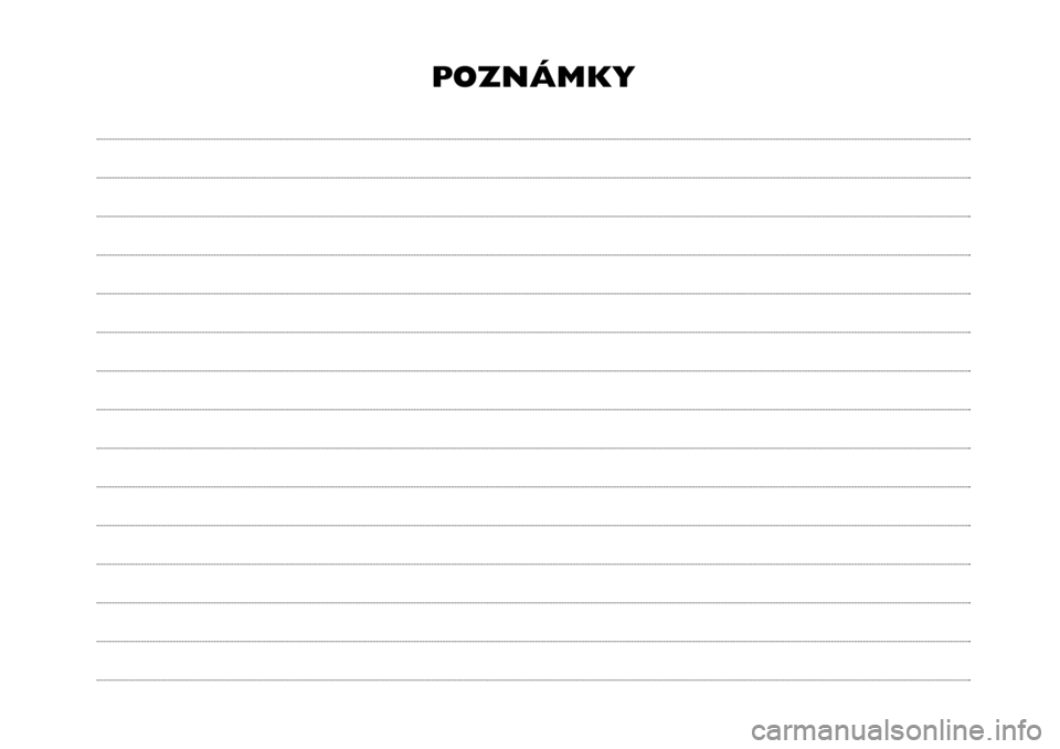 FIAT 500X 2017  Návod na použitie a údržbu (in Slovak) POZNÁMKY 