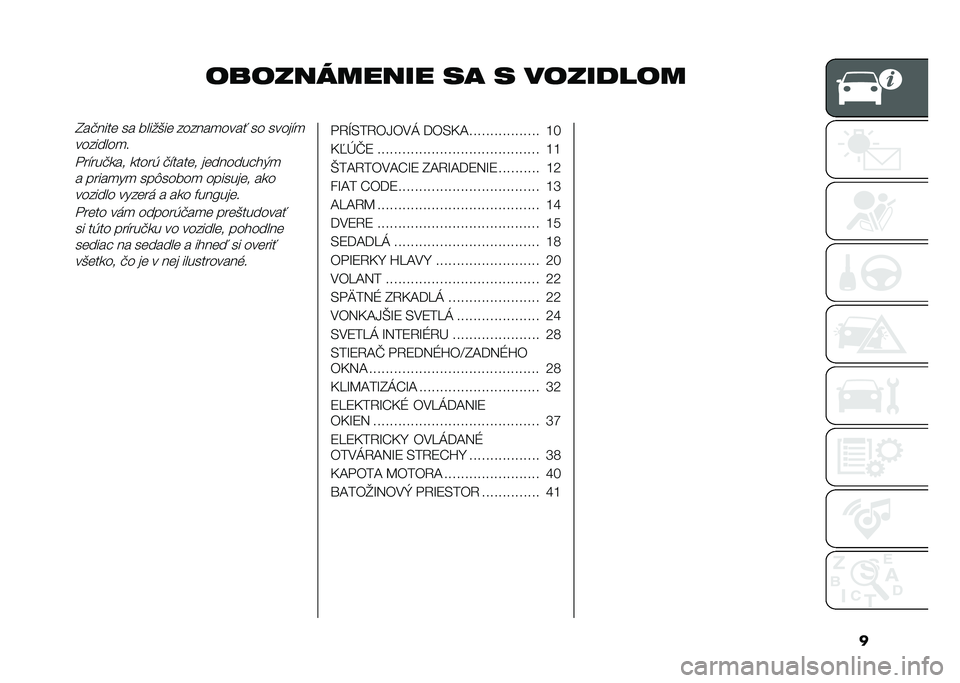 FIAT 500X 2020  Návod na použitie a údržbu (in Slovak) �
�	��	�������� �� � ��	�����	��H��!���� �� �����&�� ������
���� �� �����"�

��������

�
� ��"���!�
�� �
����+ �!�"����� ������