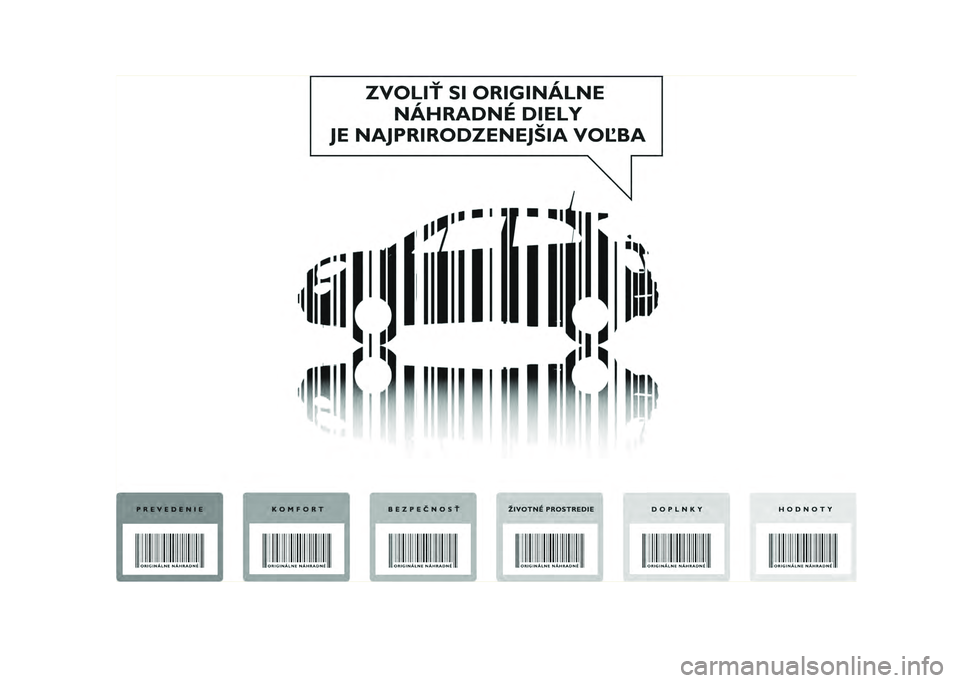 FIAT 500X 2020  Návod na použitie a údržbu (in Slovak) 