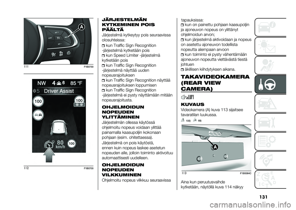 FIAT 500X 2021  Käyttö- ja huolto-ohjekirja (in in Finnish) ������
��9�-��:�8����
��9�-��:������������	��
������	���� ����
������
�5�	���������	 ��������� � ��� �������
����
�����