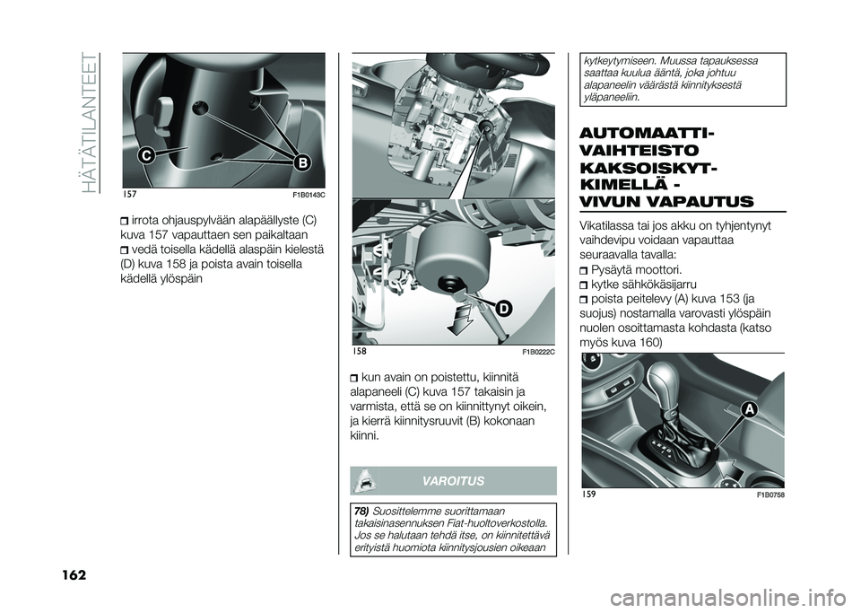 FIAT 500X 2021  Käyttö- ja huolto-ohjekirja (in in Finnish) ��"�-�.�-�.�7�!�4��.�*�*�.
��	� ���
��9�-��9�?�8�!������ ������� ���
�	�	� ���� �	�	������ �%�=�(
���
� �;��B �
�� ������� ��� � ��������� �
�