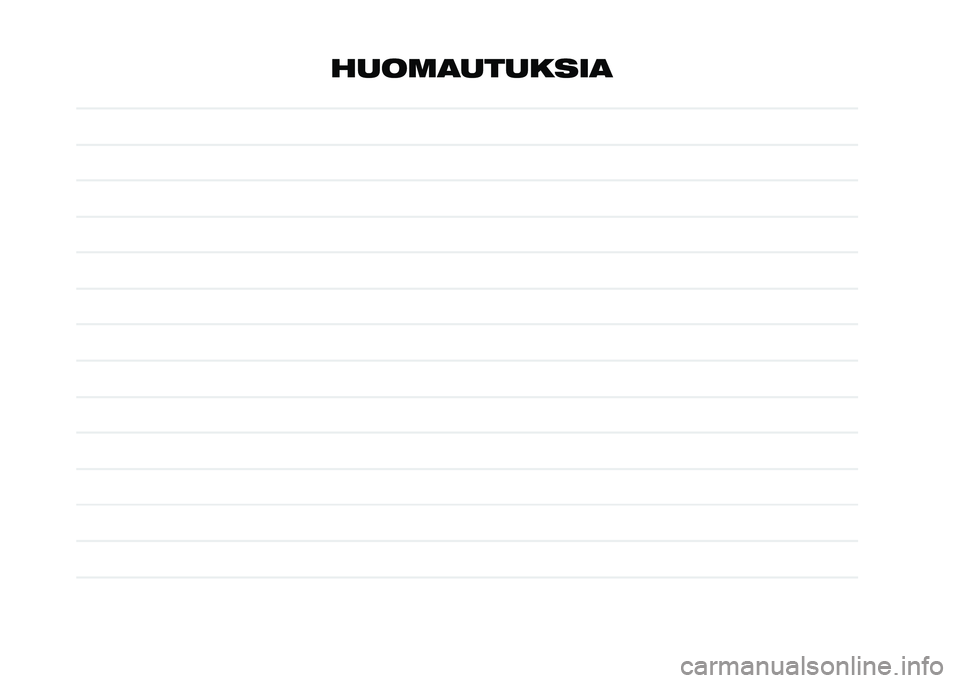 FIAT 500X 2021  Käyttö- ja huolto-ohjekirja (in in Finnish) ����	�
�������
 