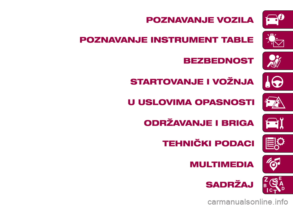 FIAT 500X 2017  Knjižica za upotrebu i održavanje (in Serbian) 