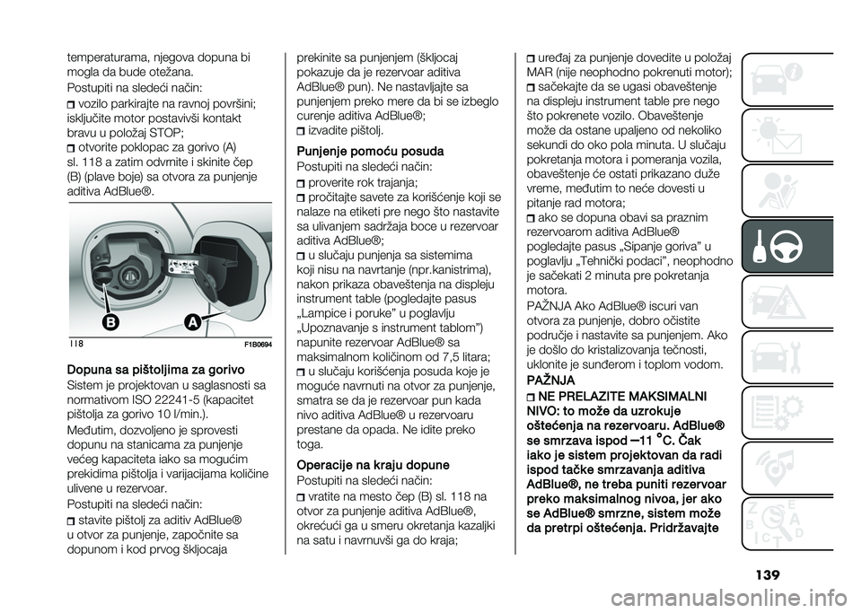 FIAT 500X 2020  Knjižica za upotrebu i održavanje (in Serbian) �����������������  �����	�� ��	���� ��
��	��
� �� ���� �	���"����
�&�	������� �� ��
����� ������,
��	�
��
�	 ���������� ��
