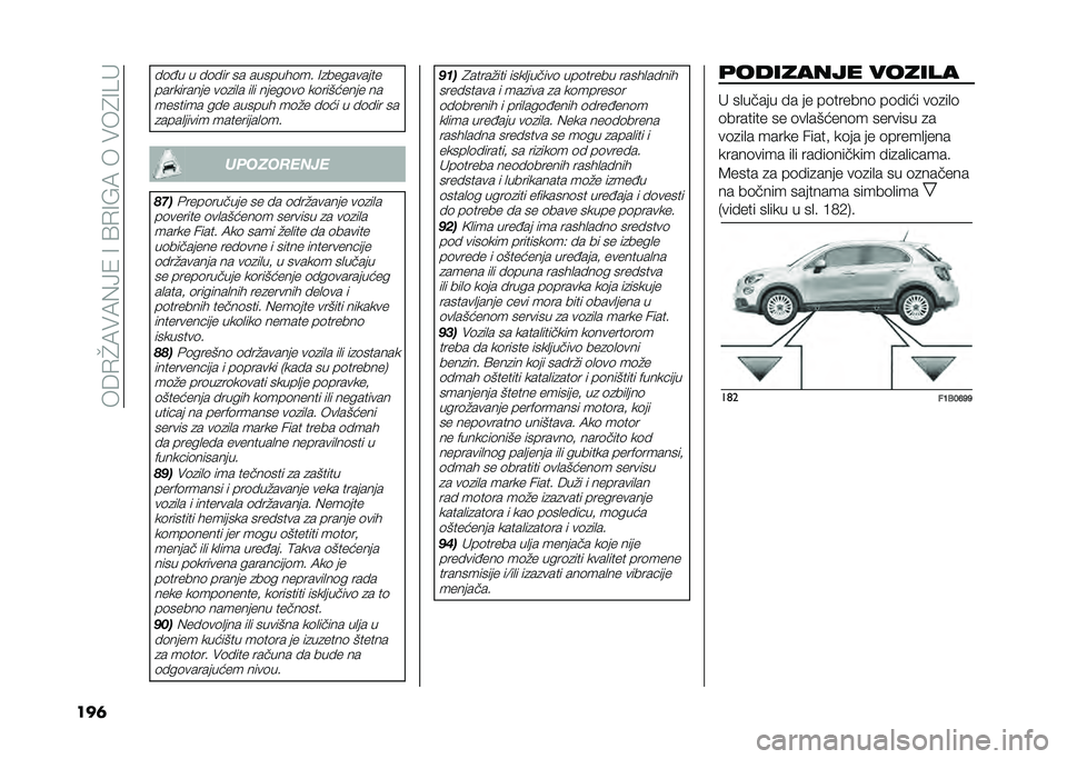 FIAT 500X 2020  Knjižica za upotrebu i održavanje (in Serbian) ���6�.�J�7��7�(�>�1��=��A�.�=�@�7������4�=�B�
���	
��	�;� � ��	��� �� �������	�� �=�
���������
���������� ��	�
��
� ��
� �����	��	 ��	���