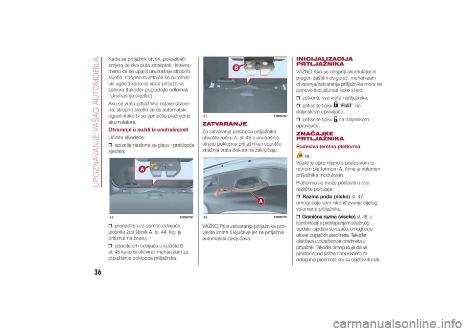 FIAT 500X 2021  Knjižica s uputama za uporabu i održavanje (in Croatian) 36�8�3�2�=�1�$�9�$�1�-�(��9�$�