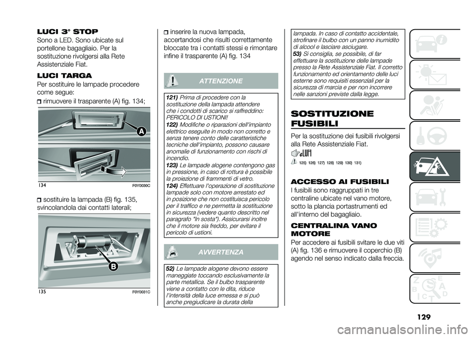 FIAT 500L 2021  Libretto Uso Manutenzione (in Italian) �����
�� �@�A ���	�
�"��� �	 ��0�$� �"��� �����	�
� ���
����
������ ��	��	����	��� ��� ��	
����
��
������ ���������� �	���	 �,��
�
