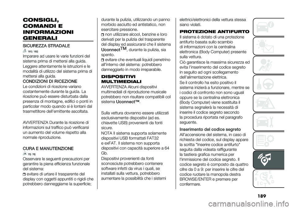FIAT 500L 2021  Libretto Uso Manutenzione (in Italian) �����	�
������C
��	���
�� �
��
��	������	�
�
���
�����
�&�
���)��4�4�$ �&�,�)�$�.�$��
�;�=�;�1 �;�=�8�1
�=�
��	��	�� �	� ���	�� �� ��	��� ������
