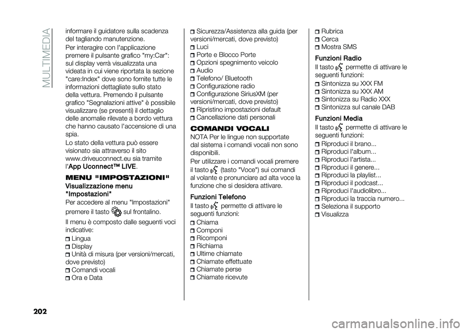 FIAT 500L 2021  Libretto Uso Manutenzione (in Italian) ��3�:��;�=�3�0�$�=�
��� ������
�	�� �� �����	�
��� �����	 ���	�����	
��� �
�	����	��� �
�	���
��������
��� ���
���	���� ��� �� �	���