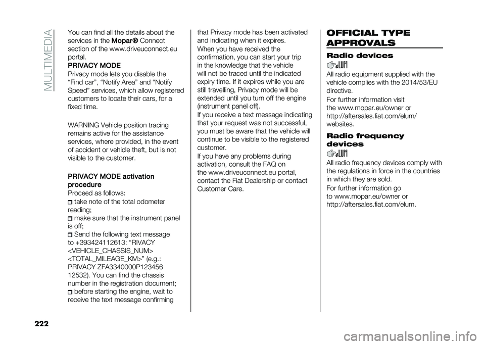 FIAT 500L 2020  Owner handbook (in English) ��:�6��#�%�:�)�5�%�$
��� � �� ���
 ��	�
� ��� ��� �����	�� ����� ���
�����	��� �	�
 ���
�3�
��� �P�(��
�
���
�����	��
 �� ��� �������	�