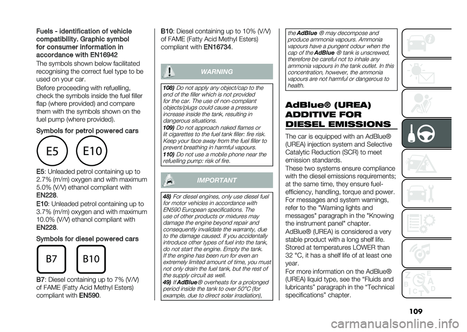 FIAT 500L 2021  Owner handbook (in English) �������� �> �����	��!����	��
� �
�! �������
��
����	������	�#� �-� ����� ��#���
�
�!�
� ��
������ ���!�
� ���	��
� ��
����
� �����