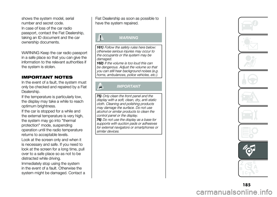 FIAT 500L 2021  Owner handbook (in English) �������� ��� ������ ������ ����	��
�
����� ��
� ������ �����
�%�
 ���� �� ���� �� ��� ��� ����	�
��������� ���
���� �