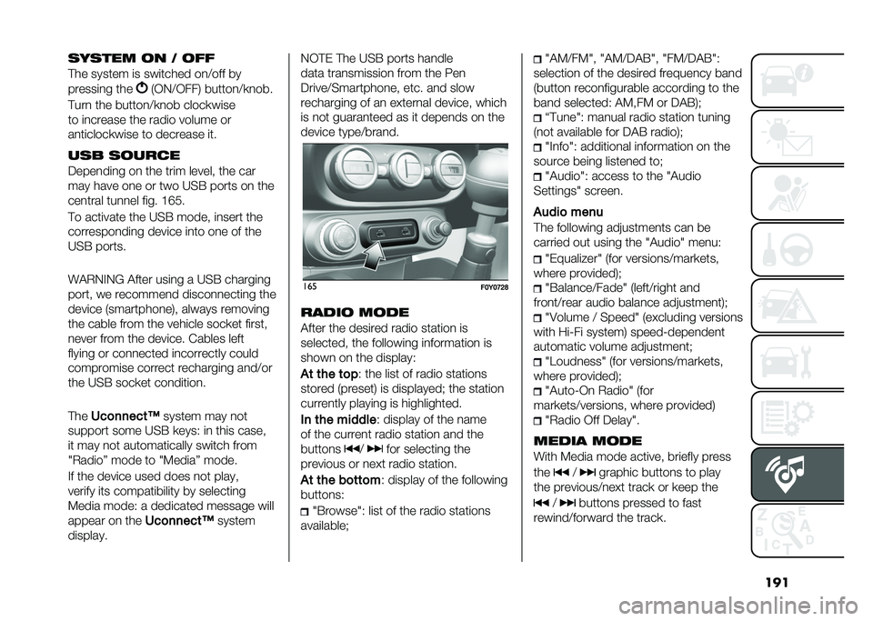 FIAT 500L 2021  Owner handbook (in English) ����	��	��� �� �  ���
�#�� ������ �	� ���	����� ��
�>��� ��
������	�
� ���
�-�/�0�>�/���1 ������
�>�
�
���
�#���
 ��� ������
�>�
�
�� �